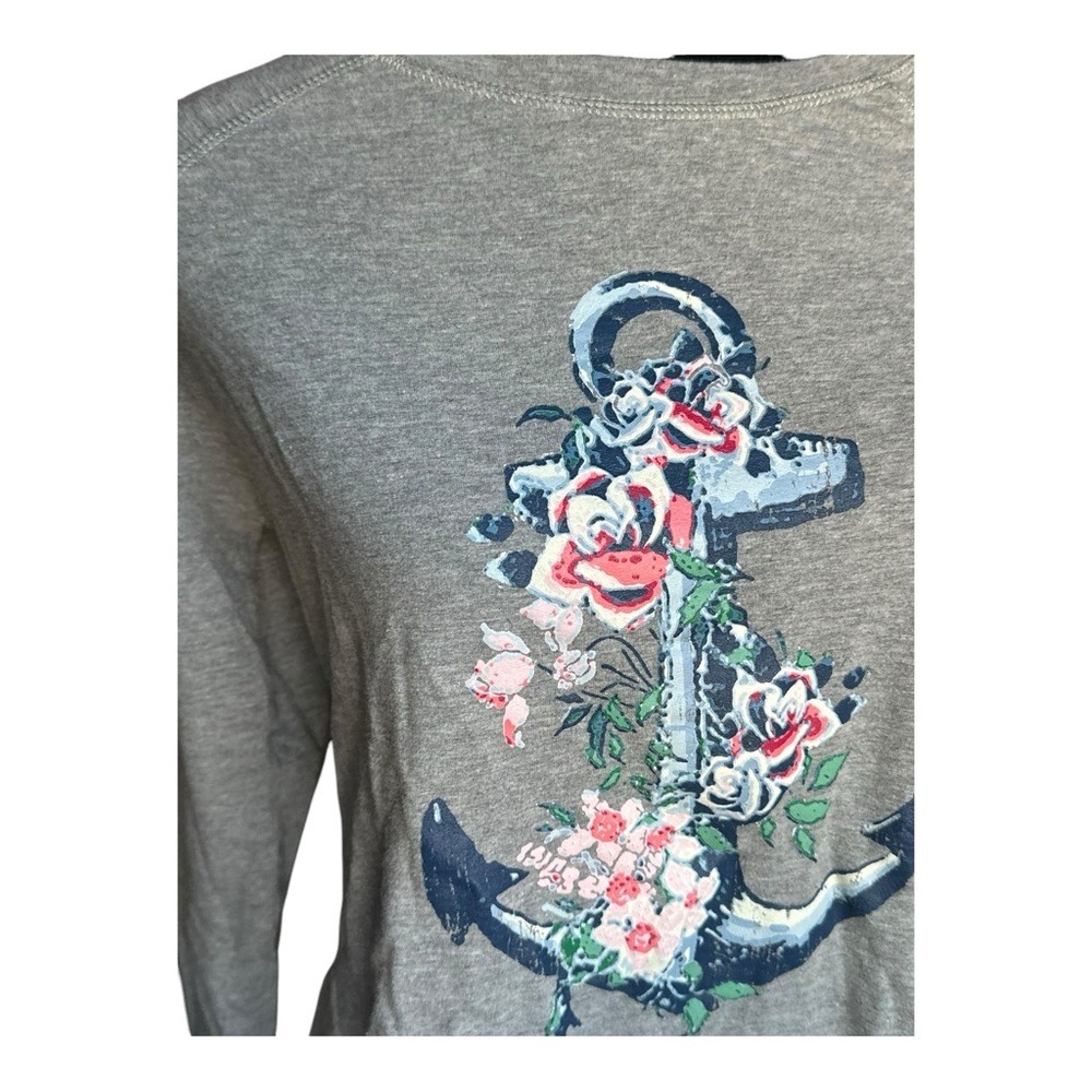 Caribbean Joe Women’s Long Sleeve French Terry Raglan Pullover – Size L - Picture 4 of 10